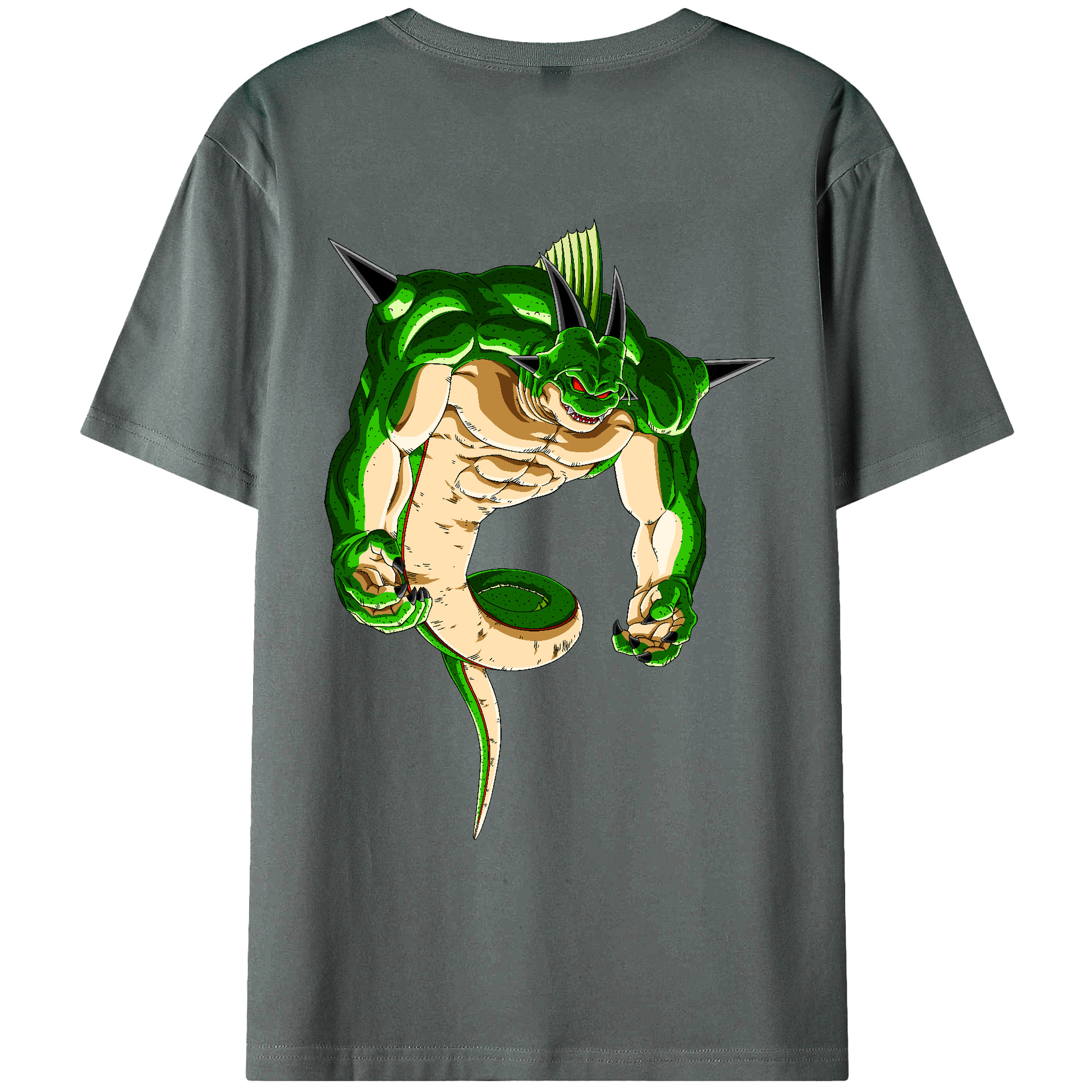 （画像用） ドラゴンボール 神龍 シェンロン DRAGON BALL Shenron 綿100％ メンズ半袖Tシャツ（バックプリント） 通気性